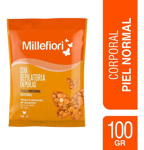 Cera Depilatoria Millefiori En Perlas Natural 100 G