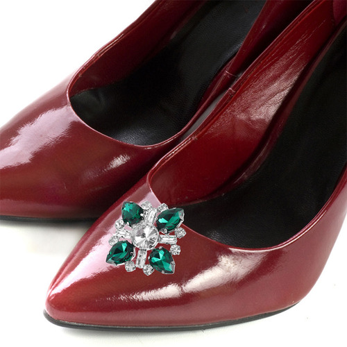 2 Colgantes Brillantes Para Zapatos Con Diamantes De Imitaci