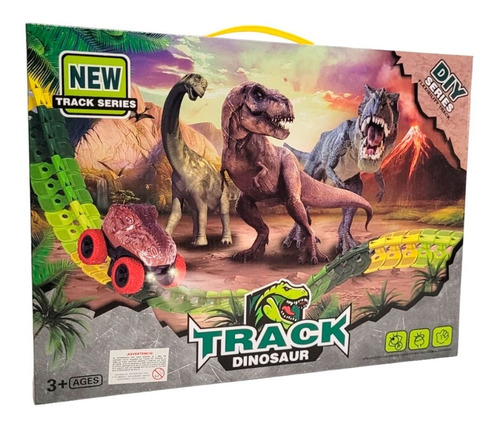 Pista Flexible - Track Dinosaurio 144pcs - Vamos A Jugar