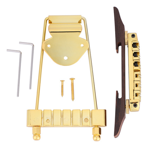 Llaves De Tornillo Jazz Guitar Bridge Con Base De Palisandro