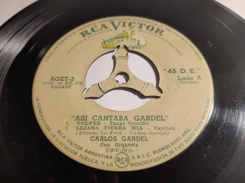 Simple - Carlos Gardel - Así Cantaba Gardel - 4 Temas