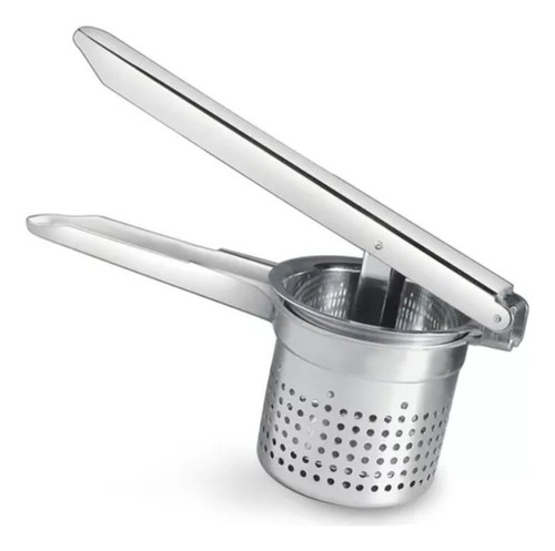Espremedor De Batata Inox Manual 26,5 X 9 Cm Prateado