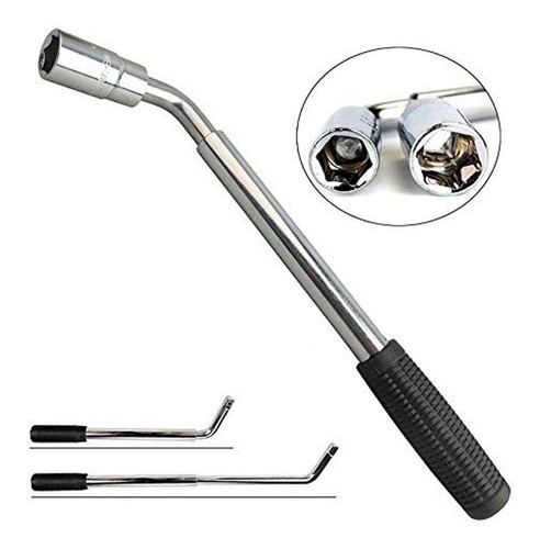 Imagen 2 de 3 de Llave L Tubo Rueda 17 19 21 23 Llave Cruz Palanca Extensible
