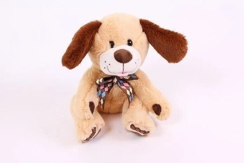 Perro Con Moño De Peluche 25cm My Plush 7622 Canalejas