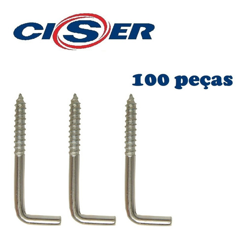 Escapula Em L Rosqueavél Para Bucha 6mm 4,2x60 Cx 100u Ciser