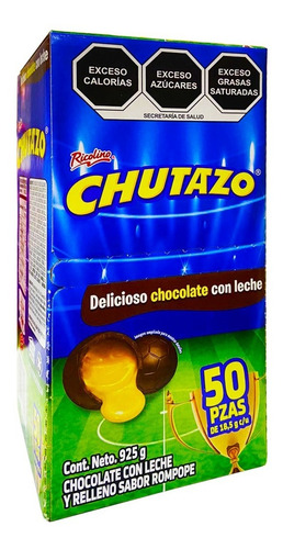 Chutazo Chocolate Con Leche Relleno De Caramelo 50pzs 925g