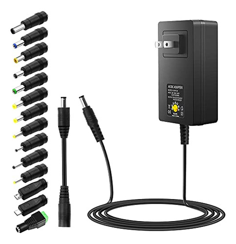 Pack Adaptador De Corriente Universal 48w 9v-24v Ajustable