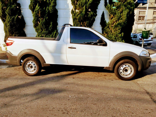 Imagem 11 de 14 de Fiat Strada Hard Working Flex Branco Completo Km Baixa
