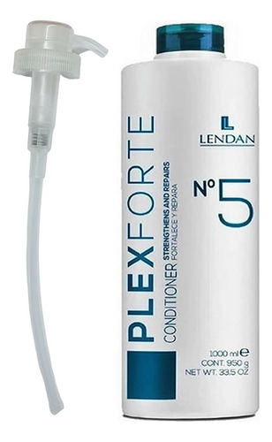 Plexforte N°5 Acondicionador Fortalece Cabello 1lt Lendan B