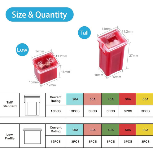 Juego De Fusibles Kit 30 Unidades