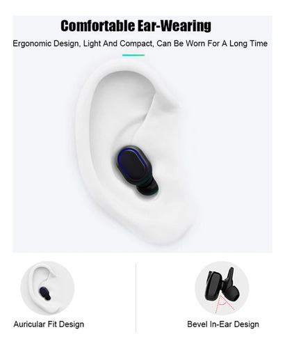 Audífonos In-ear Inalámbricos Bluetooth Pantalla Led Recarg