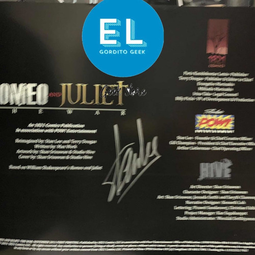 Comic Romeo Y Julieta Autografiado Por Stan Lee Con Certific