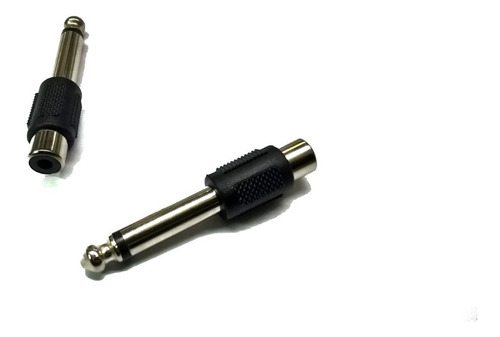 Combo 10 Adaptador Plug 6.5mm Mono A Jack Rca Mono 