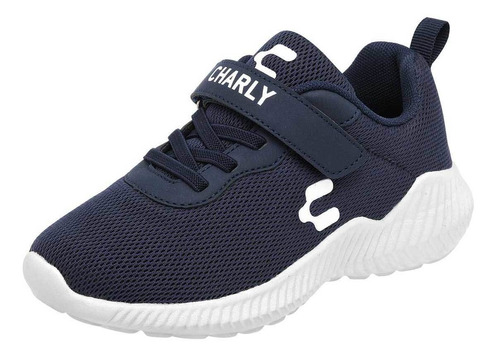 Tenis Casual Charly 1079174 Para Niño Color Marino E6