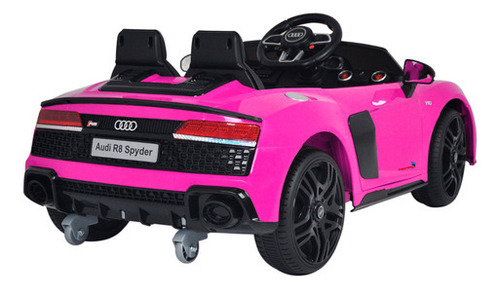 Mini coche eléctrico Audi R8 Spyder con licencia 12 V rosa BW123rs Importway