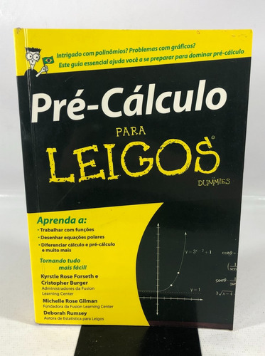 Livro Pré-cálculo Para Leigos For Dummies N769