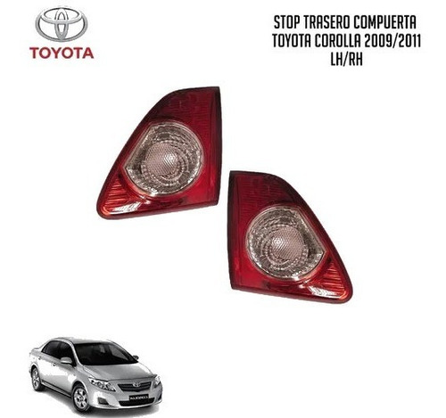 Stop Trasero Compuerta Toyota Corolla 2009/2012 Rh/lh