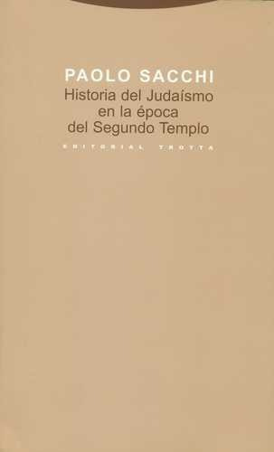 Libro Historia Del Judaísmo En La Época Del Segundo Templo