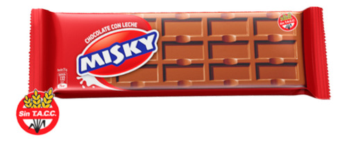 Misky chocolate negro leche caja 21 unidades 50gr