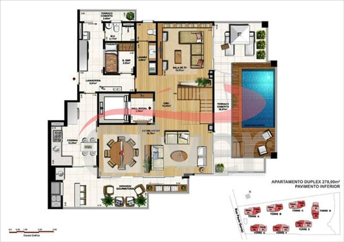 Imagem 14 de 30 de Opera Unique Home, Apartamento 4 Dormitorios, Vaga De Garagem, Campo Comprido, Curitiba, Parana - Ap00546 - 33327203