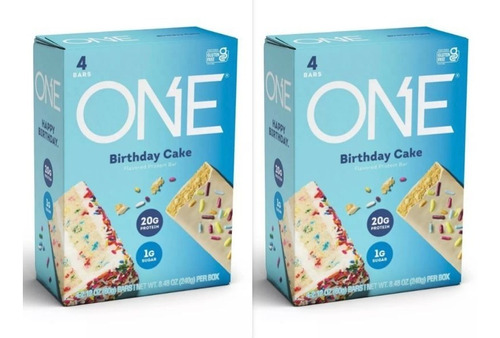 One Bar Protein Bar - Birthday Cake - 8ct 