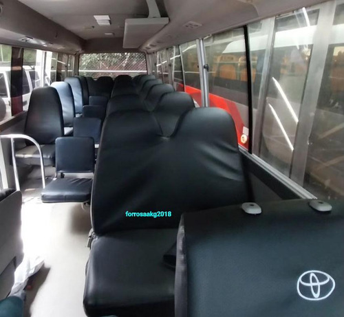 Forros Asientos Semicuero Bipiel Toyota Coaster 30 Puestos 