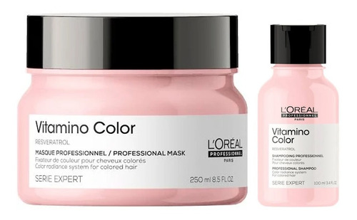 Mascara Y Shampoo Mini Talla Loreal Vitamino Color