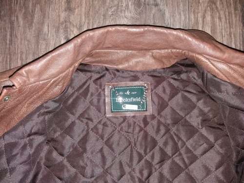 jaqueta de couro brooksfield