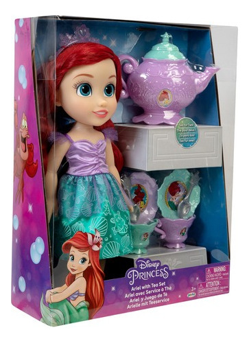 Muñeca Disney Ariel Fashion  Juego Del Te Certificada