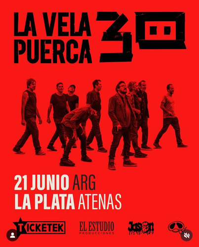 Entrada La Vela Puerca (21/06 La Plata)