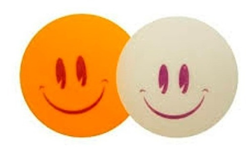 Imagen 1 de 2 de Pelotas Ping Pong Sensei 2 Stars X Unidad Carita Feliz