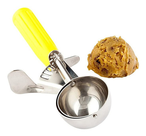 Cuchara Scoop Para Helado Amarillo #20 Profesional Acero