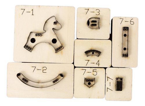 Molde Cortado En Forma De Caballo, Artesanía De 7cmx6.5cm
