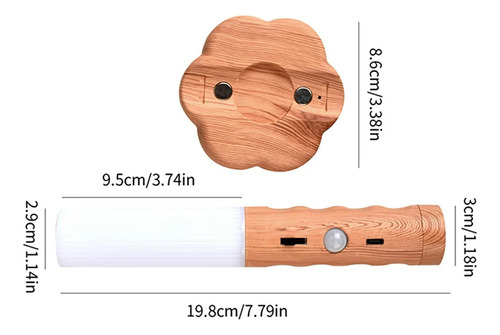 Luz De Pared Magnética Con Sensor De Movimiento Led 3 En 1,