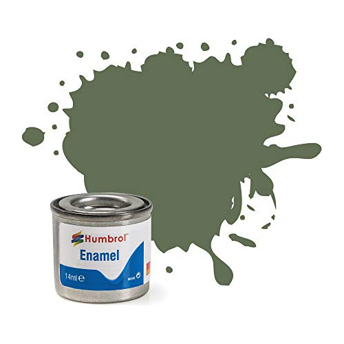 Humbrol Model Enamel Paint No.102 Matt Army Green, Aa1122