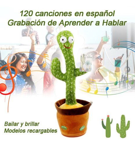 Cactus Bailarín Canta Canciones En Español Aprender A Hablar