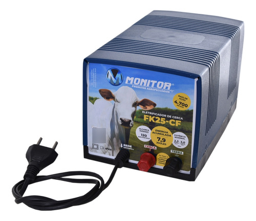 Eletrificador De Cerca Rural Fk25-cf 120 Km Monitor