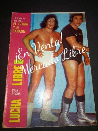 Lucha Libre Revista Aguayo El Faraón Cartel El Toreo Pag 31!