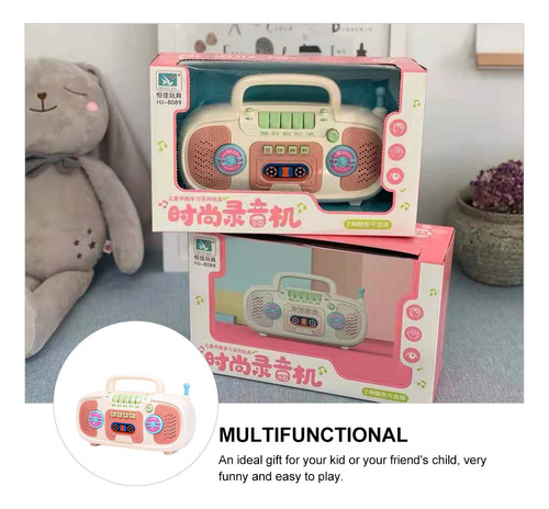 Grabadora Retro Moderna Para Niños, Divertida, Para Educació