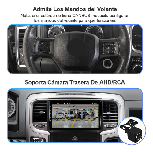 Estéreo Carplay Para Dodge Ram 1500 2014-2019 A/a Manual Gps