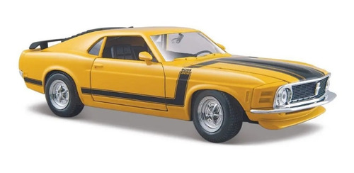 Imagen 5 de 7 de Ford Mustang Boss 302 Auto 1970 Maisto 1/24 Metal La Plata