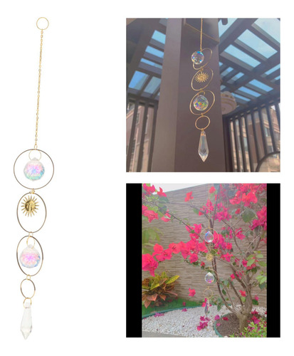 Colgante De Cadena Con Cuentas 2x Colgantes De Cristal Para