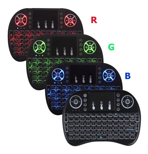 Mini teclado de control inal mbrico para Smart TV Box teclado de