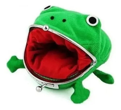 Monedero Rana Verde Peluche Naruto Bolsa Sapo Carterera Moda