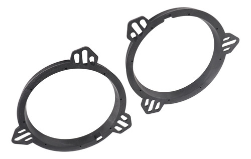 Speaker Frame Spacer Rings 2pcs Adapter Mount 6.5 Inch Black