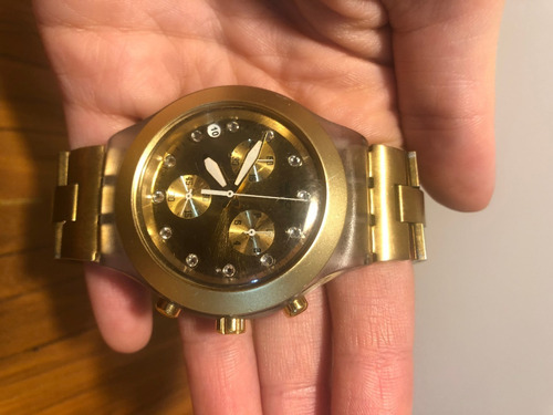 Relógio Swatch Irony Diaphane Dourado