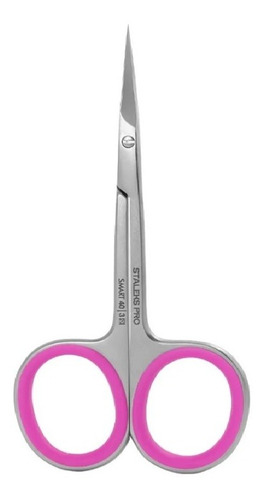 Tesoura Cutícula Staleks 40-3 Rosa - Manicura Russa