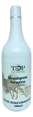 Shampoo Neutro Para Cavalos Top Horse 1 L Limpeza Profunda