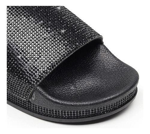Zapatillas Estilo Diamantes De Imitación Y Sandalias De Suel
