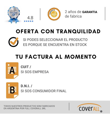 Imagen 8 de 9 de Funda Lavarropas Carga Frontal Con Cierre Tela 100% Imperm